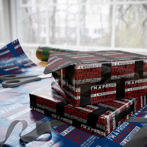 Funny Stepdad Wrapping Paper Roll Step Daughter Bonus Step Dad Fathers Day TS10 Black Print Your Wear