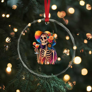 Funny Summer Sugar Skull Cocktail Lover Crystal Glass Ornament TS12 Print Your Wear