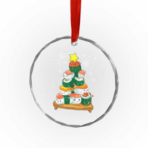 Funny Sushi Christmas Tree Crystal Glass Ornament Cute Japanese Xmas TS09 Print Your Wear