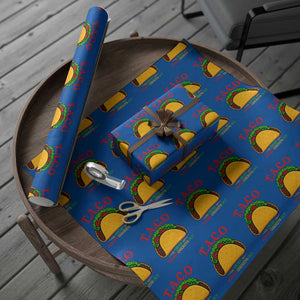 Funny TACO Trump Always Chickens Out Wrapping Paper Roll Funny Political Satire Tacos Lover TS02 Blue Print Your Wear
