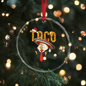 Funny Taco Trump Mexican Christmas Crystal Glass Ornament TS14 Print Your Wear