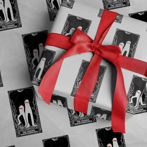 Funny Tarot Card Graphic Fresno Nightcrawlers Lover Wrapping Paper Roll Cryptid Gift TS12 White Print Your Wear