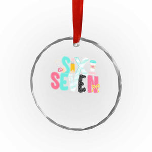 Funny Teacher Six Seven Crystal Glass Ornament 6 7 Meme TS10 Print Your Wear