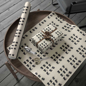 Funny Tennis Game Day Cat Wrapping Paper Roll Tennis Player Gift TS12 Beige Print Your Wear