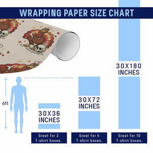 Funny Thanksgiving Nurse Turkey Wrapping Paper Roll Fall RN TS14 Print Your Wear