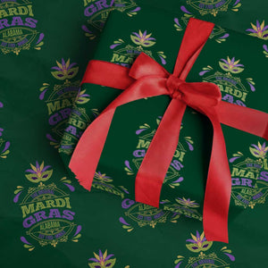 Funny The Original Mardi Gras Mobile Alabama Est 1703 Wrapping Paper Roll TS11 Green Print Your Wear