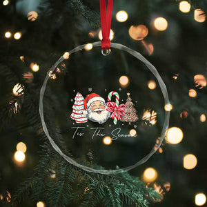 Funny Tis The Season Christmas Crystal Glass Ornament Xmas Holiday Family Matching Santa Xmas Tree TS11 Print Your Wear