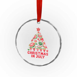 Funny Tropical Xmas Crystal Glass Ornament Watermelon Summer Christmas Tree TS09 Print Your Wear