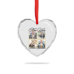 Funny Trump New Year New America 2025 Heart Crystal Glass Ornament Sparkling Fireworks TS11 Print Your Wear