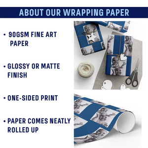 Funny Tuff Baby 67 Meme Wrapping Paper Roll Viral AI Niche Baby Six Seven Hand Gesture TS02 Print Your Wear