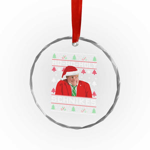 Funny Ugly Christmas Crystal Glass Ornament Chris Holy Schnikes Farley TS10 Print Your Wear