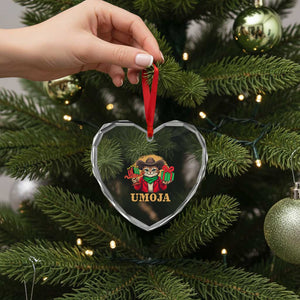 Funny Umoja Holiday Gift Heart Crystal Glass Ornament CowCat Kwanzaa Kinara Candle And Presents TS12 Print Your Wear