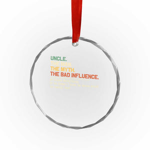 Funny Uncle Crystal Glass Ornament Best Funny Uncle Fathers Day TS10 Print Your Wear