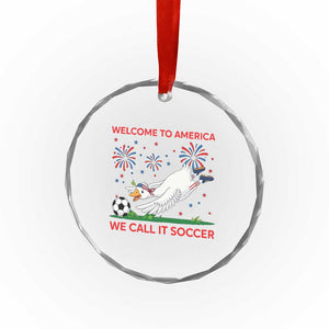 Funny USA Goose Football Crystal Glass Ornament Welcome To America We Call It Soccer TS12 Print Your Wear