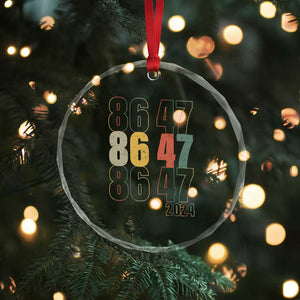 Funny Vintage 80s Style 86 47 2024 Retro Crystal Glass Ornament TS11 Print Your Wear