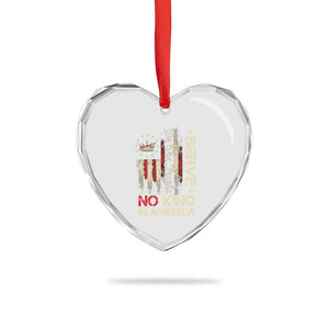 Funny We The People Serve No King In American Heart Crystal Glass Ornament Vintage Betsy Ross Flag TS11 Print Your Wear