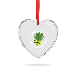 Funny Weed Cannabis 420 Heart Crystal Glass Ornament I Can Buy Myself Flowers Marijuana Smoking TS11 Print Your Wear