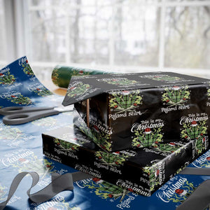 Funny Weed Christmas Wrapping Paper Roll This Is My Christmas Pajama Shirt TS11 Black Print Your Wear