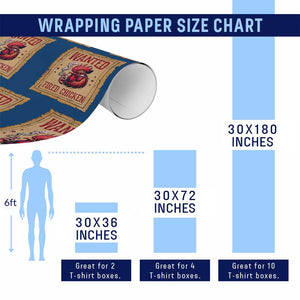 Funny Weed Lover Cannabis 420 Wrapping Paper Roll Fried Chicken TS14 Print Your Wear