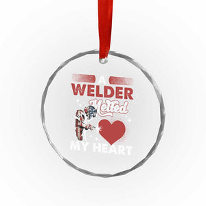 Funny Welding Welder Wife Girlfriend Crystal Glass Ornament TS14 Print Your Wear