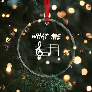 Funny What The F Musical Note Crystal Glass Ornament Funny Musician Gift TS10 Print Your Wear