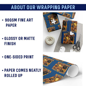 Funny Wiener Dog Wrapping Paper Roll Vintage Bootleg Gift For Dachshund Lover TS10 Print Your Wear