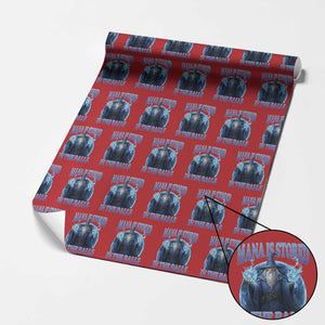 Funny Wizard Wrapping Paper Roll Mana is Stored in The Balls Magician Sorcerer Witcher TS10 Red Print Your Wear
