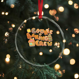 Funny Xmas Baking Crystal Glass Ornament Cookie Baking Crew Family Matching TS11 Print Your Wear