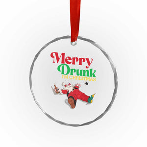 Funny Xmas Beers Crystal Glass Ornament Merry Drunk I'm Christmas Santa TS11 Print Your Wear