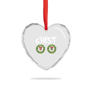 Funny Xmas Couple Heart Crystal Glass Ornament Chest Nuts Bauble Xmas Wreath TS11 Print Your Wear