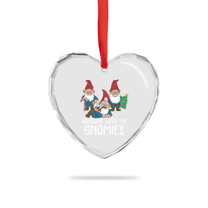 Funny Xmas Garden Heart Crystal Glass Ornament Hanging With My Gnomies TS09 Print Your Wear