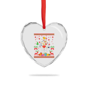 Funny Xmas Healthcare Worker Heart Crystal Glass Ornament Nurses And Doctors Pine Tree TS12 Print Your Wear