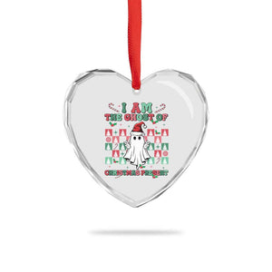 Funny Xmas Heart Crystal Glass Ornament I Am The Ghost Of Christmas Present TS09 Print Your Wear