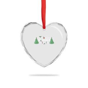 Funny Xmas Heart Crystal Glass Ornament I'm Probably On Santa's List TS11 Print Your Wear