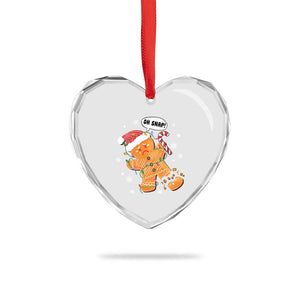 Funny Xmas Heart Crystal Glass Ornament Op Snap Gingerbread Broken Leg TS09 Print Your Wear