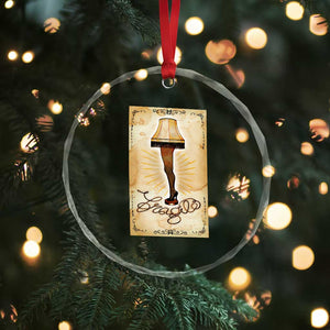Funny Xmas Movie Crystal Glass Ornament Fragile Leg Lamp TS10 Print Your Wear