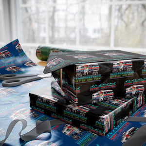 Funny Xmas Movie Trump Wrapping Paper Roll Merry Christmas Shitter Was Full Ugly Sweater TS02 Black Print Your Wear