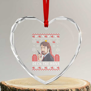 Funny Xmas Nakatomi Plaza Heart Crystal Glass Ornament Deck The Hans TS11 Transparent Glass 3'' Heart Print Your Wear