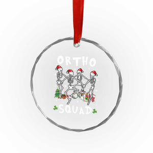 Funny Xmas Ortho Nurse Crystal Glass Ornament Xmas Dancing Skeleton Orthopedics PICU Icu Nurse Rn Crew TS10 Print Your Wear