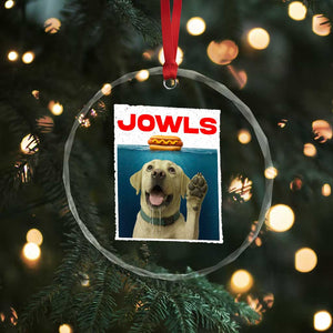 Funny Yellow Lab Jowls Crystal Glass Ornament Labrador Retriever Lover Gift TS12 Print Your Wear