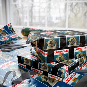 Funny Yellow Lab Jowls Wrapping Paper Roll Labrador Retriever Lover Gift TS12 Black Print Your Wear