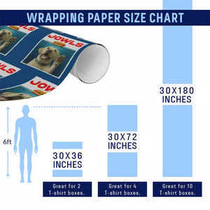 Funny Yellow Lab Jowls Wrapping Paper Roll Labrador Retriever Lover Gift TS12 Print Your Wear