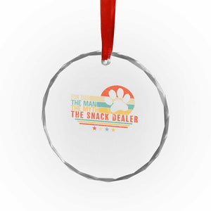 Fur Dad The Man The Myth The Snack Dealer Crystal Glass Ornament Dog Fathers Day TS11 Print Your Wear