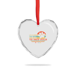 Fur Dad The Man The Myth The Snack Dealer Heart Crystal Glass Ornament Dog Fathers Day TS11 Print Your Wear