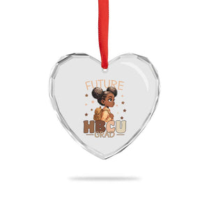 Future HBCU Grad Black Girl Heart Crystal Glass Ornament College Bound Pride Black Excellence Supporters TS02 Print Your Wear