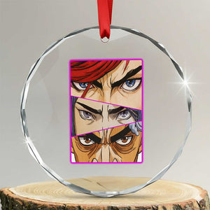 Futuristic Legends Anime Eyes Crystal Glass Ornament Gift For League Gamer Fans TS12 Transparent Glass 3'' Circle Print Your Wear