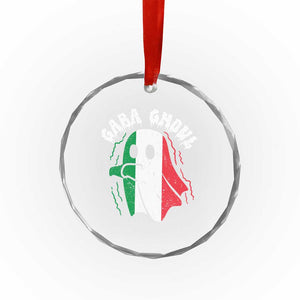Gabagool Ghost Italian Crystal Glass Ornament Funny Halloween Costume Gaba Ghoul Pun TS10 Print Your Wear