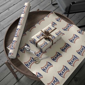 Game Day Baseball Mama Wrapping Paper Roll Proud Mom Gift TS12 Beige Print Your Wear