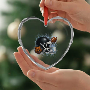 Game Day Sports Fan Gift Heart Crystal Glass Ornament Lightning Bear Helmet TS12 Print Your Wear
