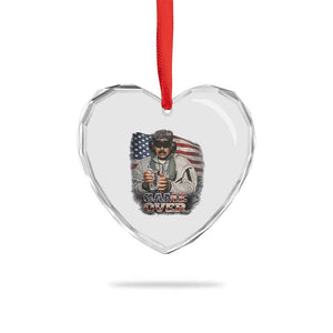 Game Over Maduro Dictator Heart Crystal Glass Ornament Political Justice American Flag Politics Satire TS02 Print Your Wear